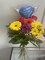 Heart Balloon on a Stick with Angel Wings – 8" Memorial & Remembrance Balloon (Blue) 13 x 2 x 8 inches